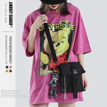 Women Mens 2020 Mens Women Cotton Top Tshirts Cartoon Bear Hip Hop Short Sleeve Loose Version Style Male Causal Tee 
Women Mens 2020 Mens Women Cotton Top Tshirts Cartoon Bear Hip Hop Short Sleeve Loose Version Style Male Causal Tee