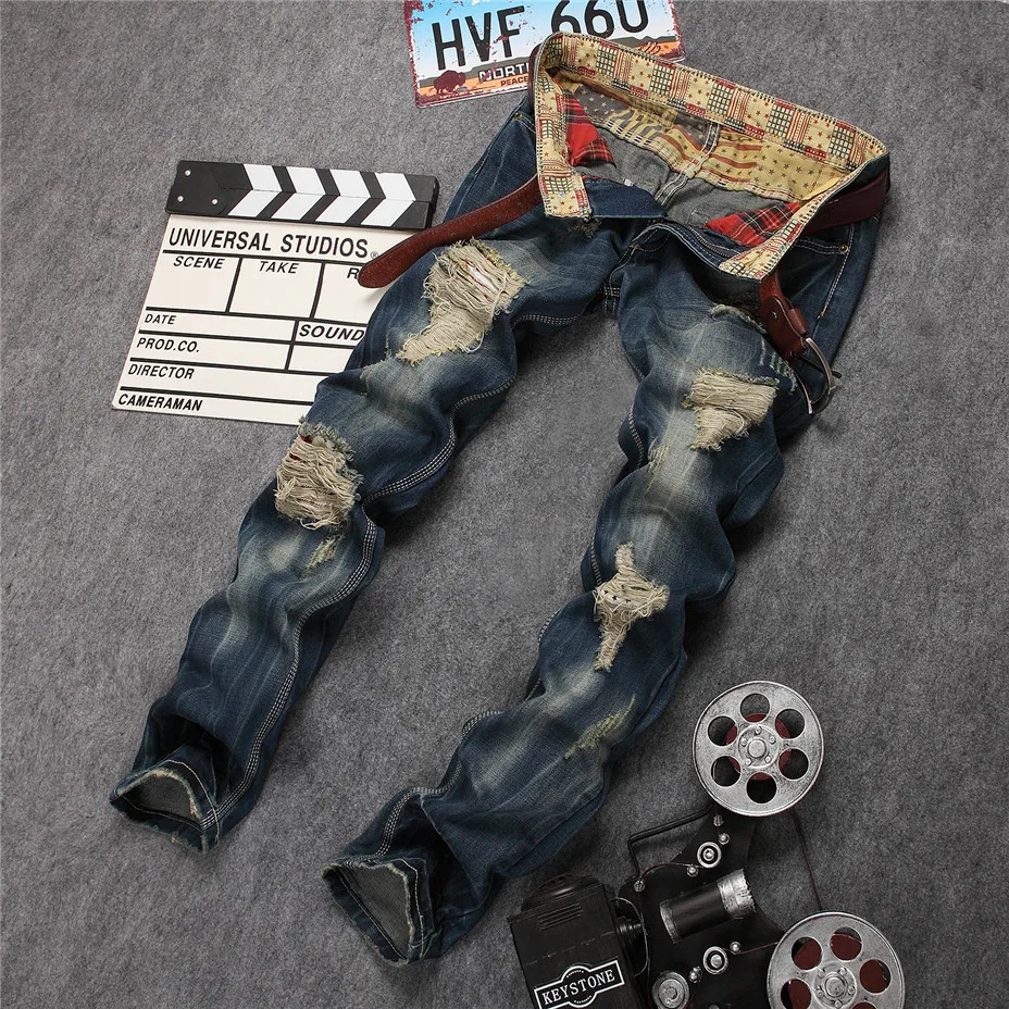 Men Clothes 2019 Jeans Biker Fashions Distressed Daily Casual Wear Business Leisure Couple Dating Hiphop Classic Pants 
Men Clothes 2019 Jeans Biker Fashions Distressed Daily Casual Wear Business Leisure Couple Dating Hiphop Classic Pants
