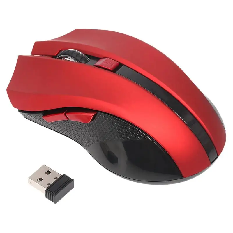 2.4G Wireless mouse Optical 6 Buttons mouse gamer USB Receiver 2400DPI Mouse gaming mouse For Laptop computer (Random Color)
2.4G Wireless mouse Optical 6 Buttons mouse gamer USB Receiver 2400DPI Mouse gaming mouse For Laptop computer (Random Color)