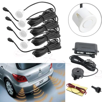 High Quality 4 Parking Sensors Auto Car Reverse Backup Rear Buzzer Radar System Kit Sound Alarm Warning Universal New
High Quality 4 Parking Sensors Auto Car Reverse Backup Rear Buzzer Radar System Kit Sound Alarm Warning Universal New
