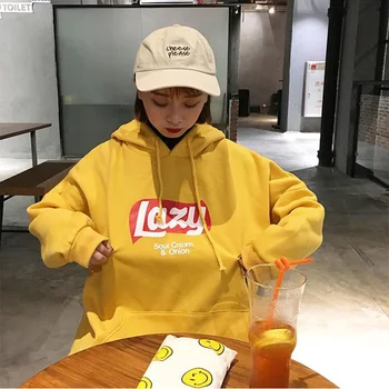 Fashion Harajuku Korean Loose Fleece Hoodie Oversized Sweatshirt Women Hooded Tracksuit Thick Lazy Letter Sweatshirt Top Meletom
Fashion Harajuku Korean Loose Fleece Hoodie Oversized Sweatshirt Women Hooded Tracksuit Thick Lazy Letter Sweatshirt Top Meletom