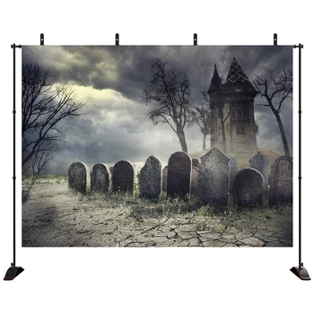 Halloween Theme Backdrop Cloudy Wilderness Ghastly Cemetery Spooky Tombs Foggy Haunted Castle Photography Photo Background
Halloween Theme Backdrop Cloudy Wilderness Ghastly Cemetery Spooky Tombs Foggy Haunted Castle Photography Photo Background