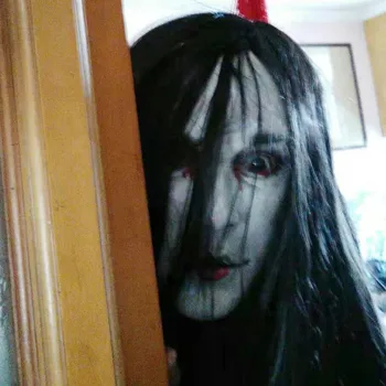 

Female ghost Real Mask Scary Horror Halloween Masks Vampire terror realista realistic maska Party Evil supernatural prank Spoof