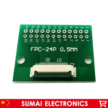 24 pin 0.5mm FPC/FFC PCB connector socket adapter board,24P flat cable one-sided socket
24 pin 0.5mm FPC/FFC PCB connector socket adapter board,24P flat cable one-sided socket