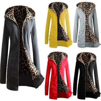 Woman Winter Leopard Hoodies Overcoat Long Sweatshirt Women Thick Fleece Coats Comfortable Thicken Hoodie Loose Clothing
Woman Winter Leopard Hoodies Overcoat Long Sweatshirt Women Thick Fleece Coats Comfortable Thicken Hoodie Loose Clothing