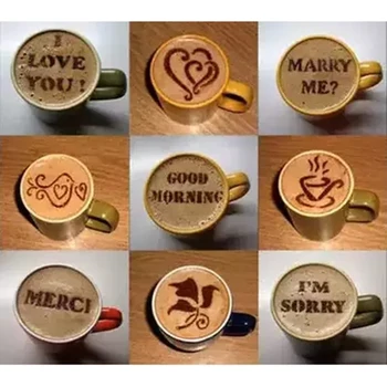 Print Shape Coffee Mold Cappuccino Latte Coffee Art Stencil Cappuccino Foam Craft Decorate Milk Drink Mould Hot Plastic
Print Shape Coffee Mold Cappuccino Latte Coffee Art Stencil Cappuccino Foam Craft Decorate Milk Drink Mould Hot Plastic