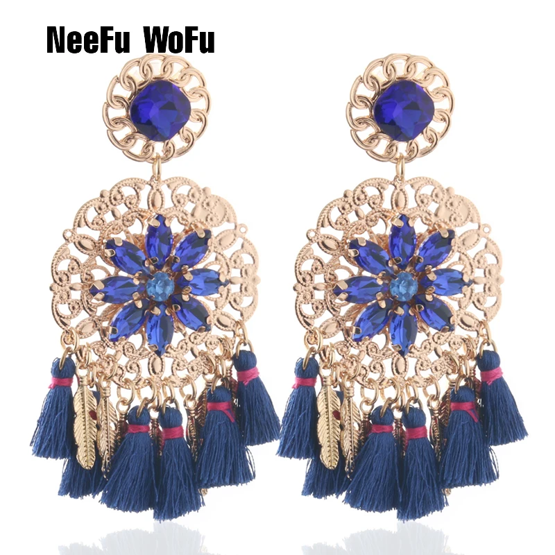 NeeFu WoFu Exaggerated boho big earrings Earring charm Tassel Earring Large Brinco Ear Oorbellen Christmas Jewelry wholesale 
NeeFu WoFu Exaggerated boho big earrings Earring charm Tassel Earring Large Brinco Ear Oorbellen Christmas Jewelry wholesale