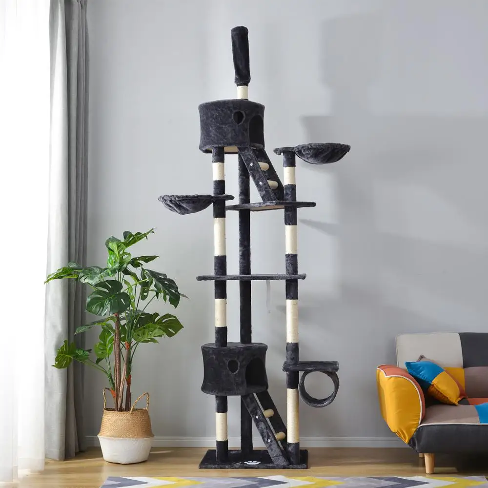 New Durable Cat Tree Scratching Post Activity Centre Climbing Cat Tower Top Post Adjustable with Cozy Condo Hammock Pet Supplies
New Durable Cat Tree Scratching Post Activity Centre Climbing Cat Tower Top Post Adjustable with Cozy Condo Hammock Pet Supplies