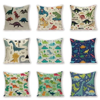 Dinosaur Cushion Cover Case Animal Cartoon Colorful Covers for Cushions Children Cute Decorative Throw Pillow Cases on Pillows
Dinosaur Cushion Cover Case Animal Cartoon Colorful Covers for Cushions Children Cute Decorative Throw Pillow Cases on Pillows