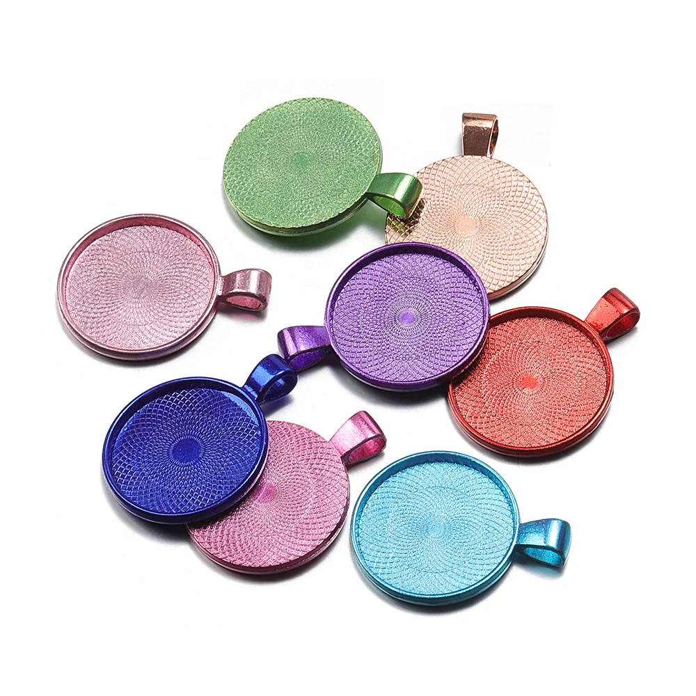 10pcs Fit 25mm Colorful Necklace Pendant Setting Cabochon Cameo Base Tray Bezel Blank Cabochon Base for Jewelry Making DIY
10pcs Fit 25mm Colorful Necklace Pendant Setting Cabochon Cameo Base Tray Bezel Blank Cabochon Base for Jewelry Making DIY