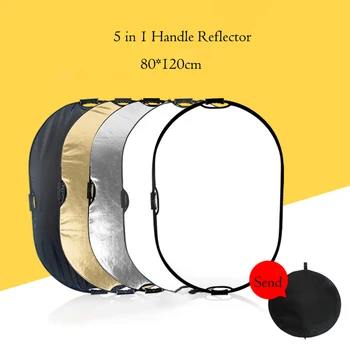 1Pc 80*120cm 5 In 1 Oval Photo Studio Reflector Soft Lighting Board Collapsible Outdoor Photography Reflector Fill Light Board
1Pc 80*120cm 5 In 1 Oval Photo Studio Reflector Soft Lighting Board Collapsible Outdoor Photography Reflector Fill Light Board