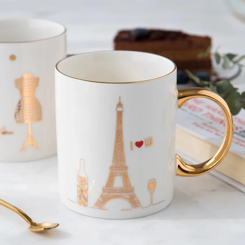 Creative Ceramic Mug with lid Spoon Office water cup bone china couple coffee cup milk tea cup mug of porcelain
Creative Ceramic Mug with lid Spoon Office water cup bone china couple coffee cup milk tea cup mug of porcelain