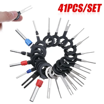 41Pcs Car Terminal Removal Tool Wire Plug Connector Extractor Puller Release Pin Extractor Kit For Auto Plug Repair Accessories
41Pcs Car Terminal Removal Tool Wire Plug Connector Extractor Puller Release Pin Extractor Kit For Auto Plug Repair Accessories