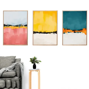 Abstract Pink Yellow Blue Color Wall Art Canvas Painting Nordic Minimalist Posters and Prints Wall Picture for Living Room Decor
Abstract Pink Yellow Blue Color Wall Art Canvas Painting Nordic Minimalist Posters and Prints Wall Picture for Living Room Decor