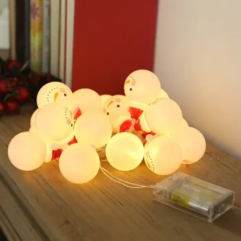 NEWKBO 3 Meters 2W 20 LEDs Snowman Design Fairy String Light with Santa clasus’ cap for Decorate Dining Room Christmas Trees
NEWKBO 3 Meters 2W 20 LEDs Snowman Design Fairy String Light with Santa clasus’ cap for Decorate Dining Room Christmas Trees