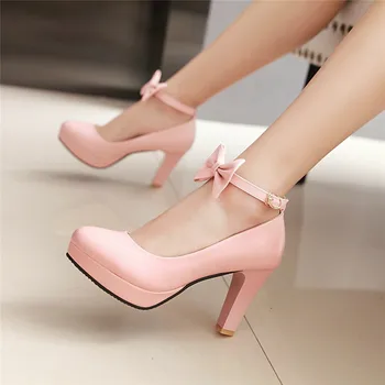 YMECHIC Ladies Party Bride White Wedding Shoes Sweet Cute Platform Ankle Bowtie Strap High Heels Pumps Pink Black Office Pumps
YMECHIC Ladies Party Bride White Wedding Shoes Sweet Cute Platform Ankle Bowtie Strap High Heels Pumps Pink Black Office Pumps