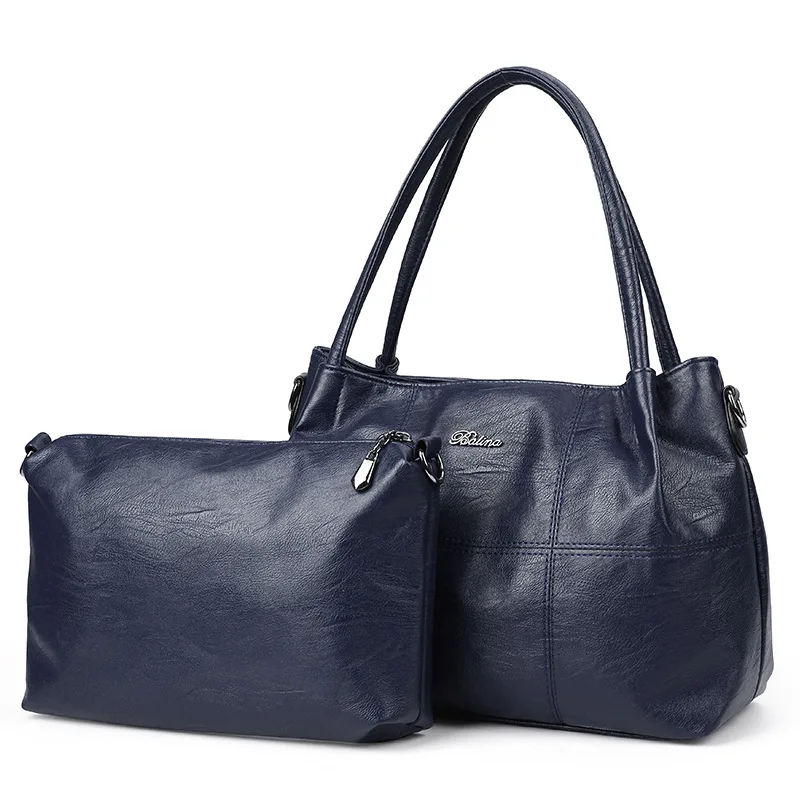 Two-Piece Set Different Size Bags Middle-aged WOMEN'S Bag 2019 New Style Korean-style Hand Simple Messenger Bag Versatile Lady B 
Two-Piece Set Different Size Bags Middle-aged WOMEN'S Bag 2019 New Style Korean-style Hand Simple Messenger Bag Versatile Lady B