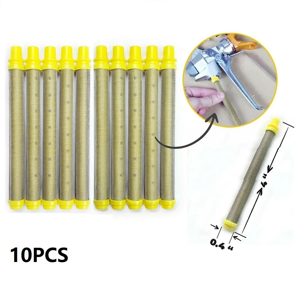 5/10pcs Airless Spray Gun Filter Paint Sprayer Filter Insert 30/100/200 Mesh 304 Stainless Steel Spraying Machine Accessories
5/10pcs Airless Spray Gun Filter Paint Sprayer Filter Insert 30/100/200 Mesh 304 Stainless Steel Spraying Machine Accessories