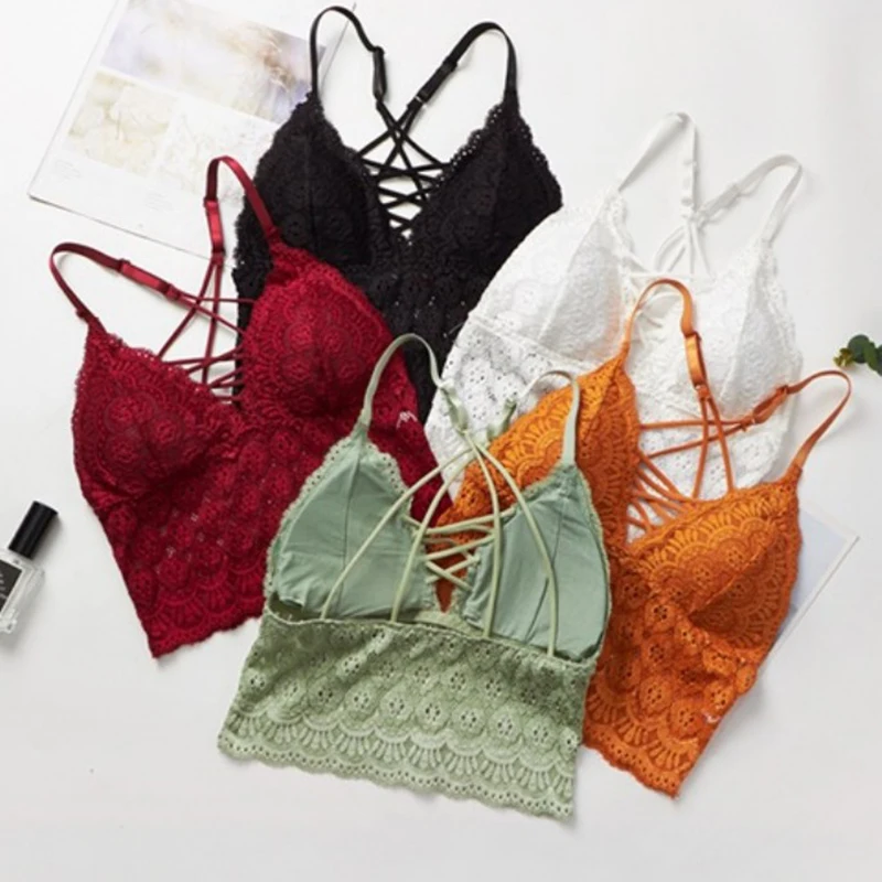 Women Lace Tube Tops Floral Embroidered Bralette Cropped Camis Sexy Lingerie Push Up Bra Bandeau
Women Lace Tube Tops Floral Embroidered Bralette Cropped Camis Sexy Lingerie Push Up Bra Bandeau