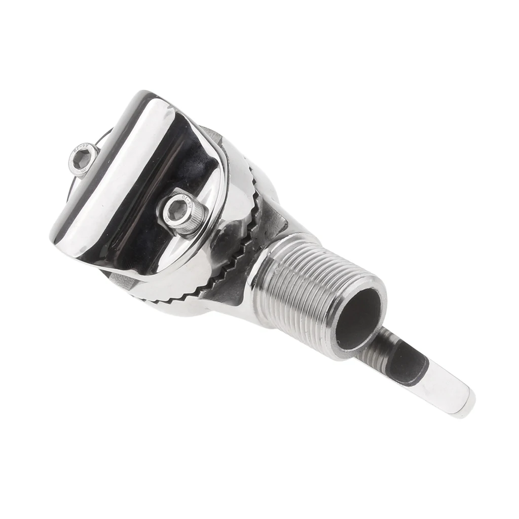 VHF Antenna Ratchet Base Clamp-on Mount 316 Stainless Steel Heavy Duty VHF Antenna Ratchet Base Clamp-on Mount 316 Stainless Steel Heavy Duty