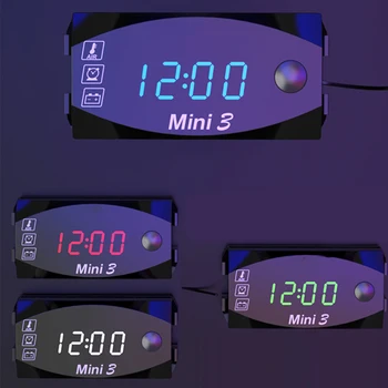 3 In1 LED Electronic Digital Time Clock Thermometer Voltmeter DC 12V LED Digital Display Voltmeter Voltage Panel Meter
3 In1 LED Electronic Digital Time Clock Thermometer Voltmeter DC 12V LED Digital Display Voltmeter Voltage Panel Meter