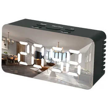 Table Clock Alarm Clock Snooze LED Digital Mirror Clock Time Temperature Large Electronic Display Rectangle Digital Desk Clock
Table Clock Alarm Clock Snooze LED Digital Mirror Clock Time Temperature Large Electronic Display Rectangle Digital Desk Clock