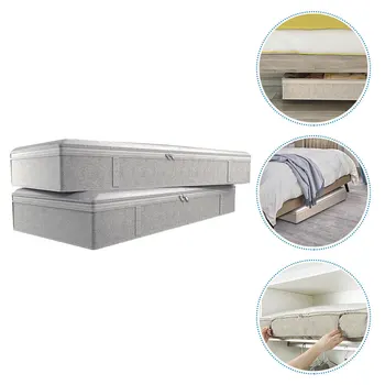 2Pcs Convenient Practical Foldable Storage Box Detachable Bed Bottom Container Finishing Holder for Home
2Pcs Convenient Practical Foldable Storage Box Detachable Bed Bottom Container Finishing Holder for Home