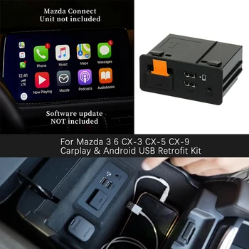 for Mazda 3 6 CX-5 CX-3 Apple Carplay & Android Auto USB Retrofit Kit Interface Port Aux Console TK78-66-9U0C 00008FZ34 
for Mazda 3 6 CX-5 CX-3 Apple Carplay & Android Auto USB Retrofit Kit Interface Port Aux Console TK78-66-9U0C 00008FZ34