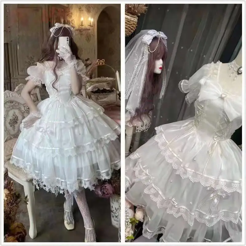 Palace Gorgeous Lolita Dress Escape Princess Flower Wedding Fairy Summer Tea Party Vintage Dress Kawaii Lolita Dress
Palace Gorgeous Lolita Dress Escape Princess Flower Wedding Fairy Summer Tea Party Vintage Dress Kawaii Lolita Dress