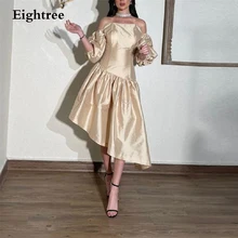 Eightree Simple Strapless Short Sleeveless A Line Formal Gowns Bow A Line Long Party Prom Dresses Evening Dress Robe de mariee 
Eightree Simple Strapless Short Sleeveless A Line Formal Gowns Bow A Line Long Party Prom Dresses Evening Dress Robe de mariee