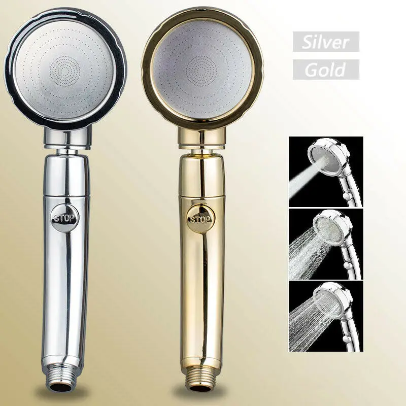 Shower Head 360 Degrees Rotating Adjustable Water Saving 3Modes Shower Water Pressure Boost Shower Head With Control Button
Shower Head 360 Degrees Rotating Adjustable Water Saving 3Modes Shower Water Pressure Boost Shower Head With Control Button