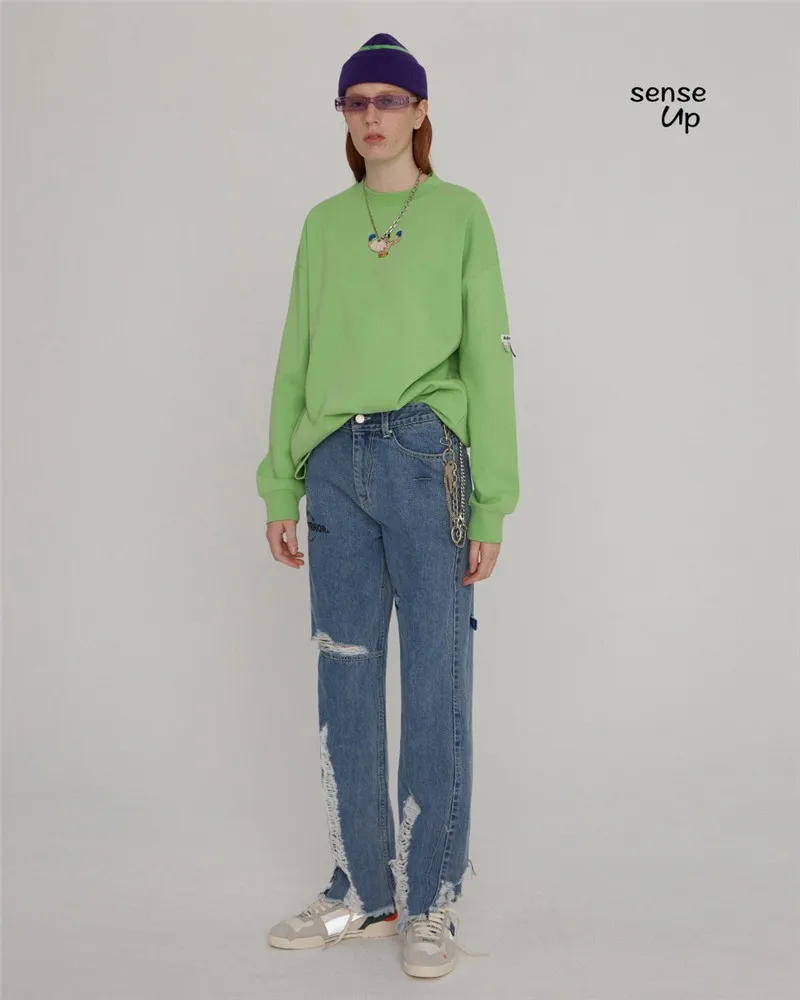 Classic Washed Adererror Denim Pant High Quality Irregular Damage Jeans Adererror Hip-Hop Denim Trousers Bell Bottom Pants
Classic Washed Adererror Denim Pant High Quality Irregular Damage Jeans Adererror Hip-Hop Denim Trousers Bell Bottom Pants