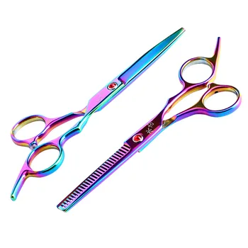 6 Inch Color Purple Suit Hair Thinning Pet Grooming Scissors Hair Scissors Hairdressing Scissors Cutting+Thinning Barber Shears
6 Inch Color Purple Suit Hair Thinning Pet Grooming Scissors Hair Scissors Hairdressing Scissors Cutting+Thinning Barber Shears