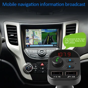 Bluetooth 5.1 FM Transmitter Car Kit MP3 Modulator Player Wireless Handsfree Audio Receiver Dual USB Fast Charger Car Accessorie
Bluetooth 5.1 FM Transmitter Car Kit MP3 Modulator Player Wireless Handsfree Audio Receiver Dual USB Fast Charger Car Accessorie
