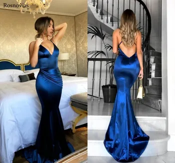 Long Sexy Mermaid Evening Dresses 2019 V Neck Backless Sweep Train Formal Party Prom Dresses Formal Gowns Robe De Soirée Custom
Long Sexy Mermaid Evening Dresses 2019 V Neck Backless Sweep Train Formal Party Prom Dresses Formal Gowns Robe De Soirée Custom