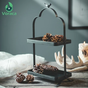 Double Tier Wrought Iron Cake Plates Decorative Tray Vintage Double Layer Shelves Storage Tray Flower Desktop Decoration Basket
Double Tier Wrought Iron Cake Plates Decorative Tray Vintage Double Layer Shelves Storage Tray Flower Desktop Decoration Basket