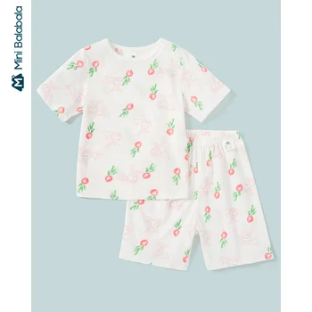 Mini Bala Boys and Girls Home Wear 2020 Summer New Baby Short Sleeve Shorts Breathable Gauze Home Wear
Mini Bala Boys and Girls Home Wear 2020 Summer New Baby Short Sleeve Shorts Breathable Gauze Home Wear