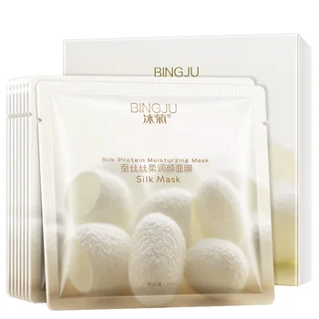 8 Pieces Silk Moisturizing Mask Hydrating, Firming, Whitening and Smoothing Mask 
8 Pieces Silk Moisturizing Mask Hydrating, Firming, Whitening and Smoothing Mask