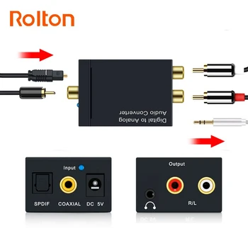 Audio Converter Coaxial Optical Fiber Toslink Digital to Jack 3.5 Analog L/R RCA SPDIF Digital Audio Decoder Stereo Amplifier
Audio Converter Coaxial Optical Fiber Toslink Digital to Jack 3.5 Analog L/R RCA SPDIF Digital Audio Decoder Stereo Amplifier