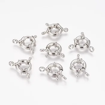 50pcs Brass Spring Clasps jewelry components Accessories , Metal color, size: about 13mm in diameter, hole: 3mm F60
50pcs Brass Spring Clasps jewelry components Accessories , Metal color, size: about 13mm in diameter, hole: 3mm F60