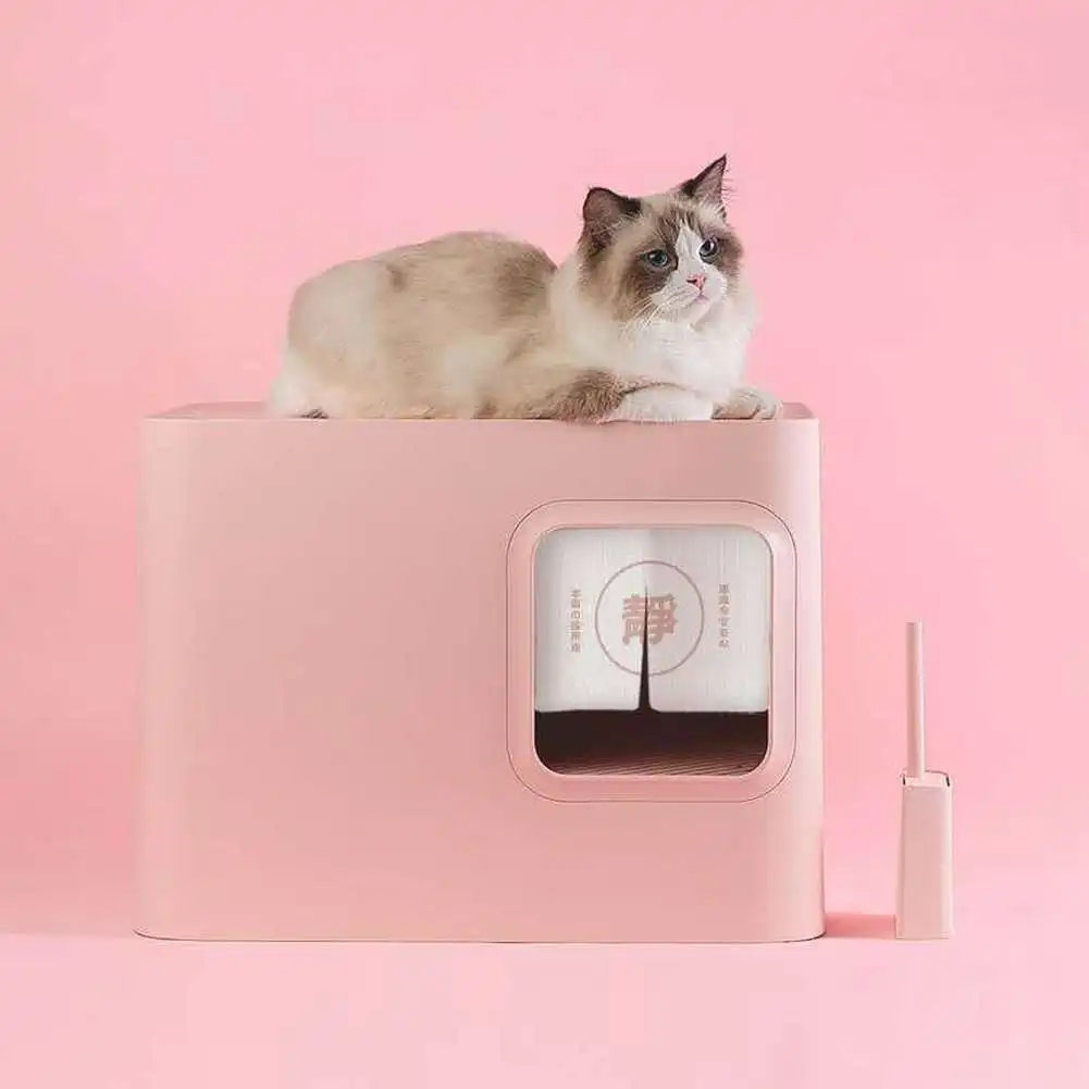 Fully Closed Cat Litter Box With Anti-spatter Large Cat Toilet Deodorant Cat Feces Tray Sandbox Pet Supplies
Fully Closed Cat Litter Box With Anti-spatter Large Cat Toilet Deodorant Cat Feces Tray Sandbox Pet Supplies