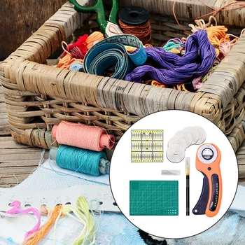 1pcCreative DIY Leather Craft Sewing Tool Cloth Cutter Paper Rotary Cutter Set Blades Fabric Circular Quilting Cutting Patchwork
1pcCreative DIY Leather Craft Sewing Tool Cloth Cutter Paper Rotary Cutter Set Blades Fabric Circular Quilting Cutting Patchwork