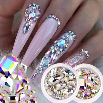 nail art decorations1 box of mixed design rhinestone diamond flat bottom rhinestone glitter glass nail art crystal 3D nail art d
nail art decorations1 box of mixed design rhinestone diamond flat bottom rhinestone glitter glass nail art crystal 3D nail art d