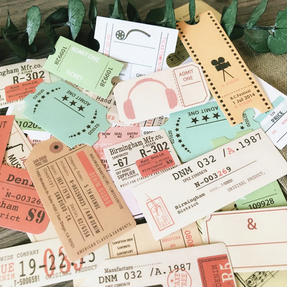 27Pcs/Set Vintage Ticket Label Words Sticker DIY Craft Scrapbooking Album Junk Journal Planner Decorative Stickers
27Pcs/Set Vintage Ticket Label Words Sticker DIY Craft Scrapbooking Album Junk Journal Planner Decorative Stickers