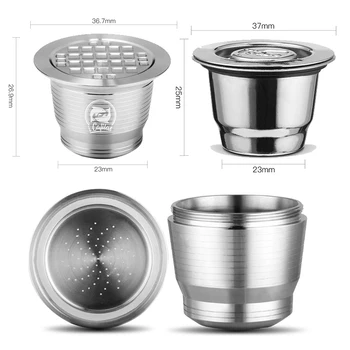 1Set 304 Stainless Steel Anti friction Coffee Powder Pod Multi Purpose Cafe Cups Kitchen Dining Bar Tools Reusable Capsule
1Set 304 Stainless Steel Anti friction Coffee Powder Pod Multi Purpose Cafe Cups Kitchen Dining Bar Tools Reusable Capsule