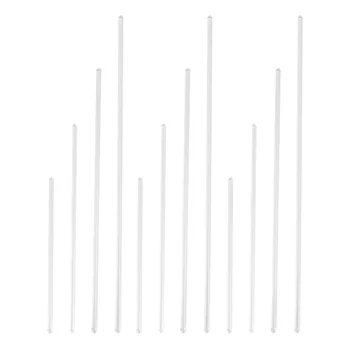 12 Pcs Transparent Round Head Glass Rod Solid Glass Stirer Glass Stirring Rod for Laboratory (4-5x150mm/200mm/250mm/300mm, Each
12 Pcs Transparent Round Head Glass Rod Solid Glass Stirer Glass Stirring Rod for Laboratory (4-5x150mm/200mm/250mm/300mm, Each