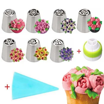 7-9Pcs Russian Nozzles Tulip Icing Piping Nozzles Tips Cream Bag Pastry Decoration Tips Cupcake Cake Decor Tool Confeitaria
7-9Pcs Russian Nozzles Tulip Icing Piping Nozzles Tips Cream Bag Pastry Decoration Tips Cupcake Cake Decor Tool Confeitaria