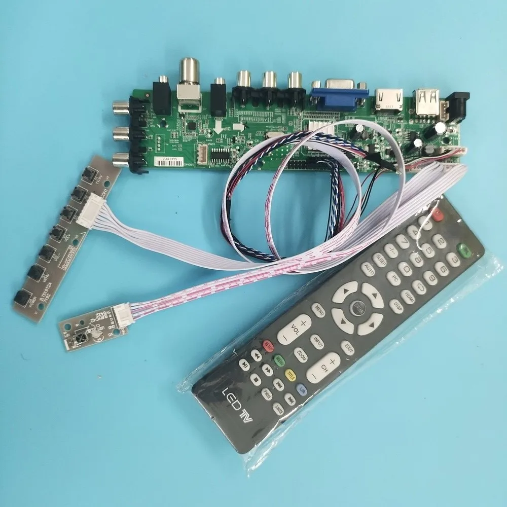 Kit For B140RTN03.1/B140RTN03.2 40pin DVB-T remote VGA LED HDMI WLED controller board digital TV LVDS USB AV Signal 1600X900 14"
Kit For B140RTN03.1/B140RTN03.2 40pin DVB-T remote VGA LED HDMI WLED controller board digital TV LVDS USB AV Signal 1600X900 14"