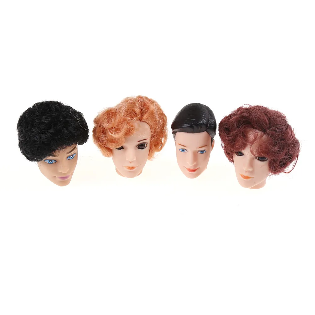 1 шт. 3D большегрузных глаза куклы голова с волосами для бойфренда Кен мужской