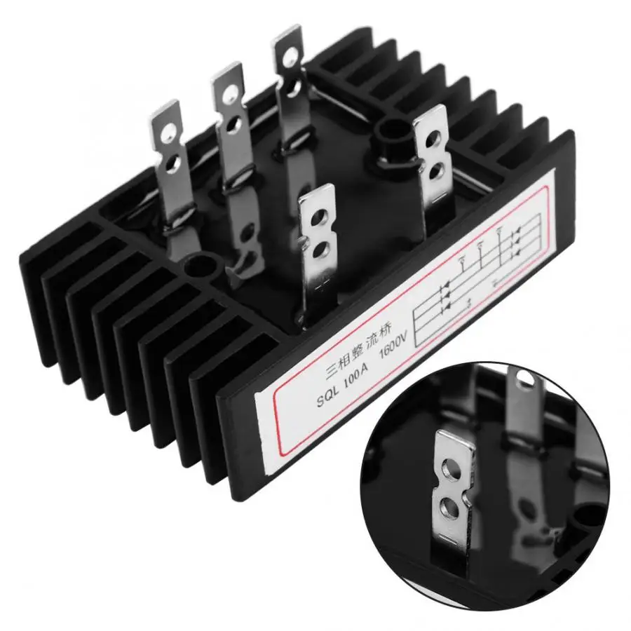 Generator Voltage Regulator Bridge Rectifier 3 Phase Diode Bridge Rectifier SQL 100A 1600V Three Phase Diode Bridge
Generator Voltage Regulator Bridge Rectifier 3 Phase Diode Bridge Rectifier SQL 100A 1600V Three Phase Diode Bridge